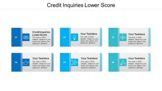 Credit inquiries lower score ppt powerpoint presentation infographics layout cpb