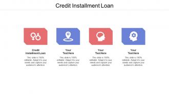 Credit installment loan ppt powerpoint presentation inspiration themes cpb