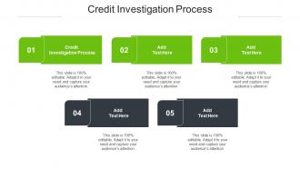 Credit Investigation Process Ppt Powerpoint Presentation Styles Skills Cpb
