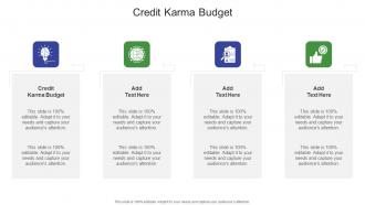 Credit Karma Budget In Powerpoint And Google Slides Cpb