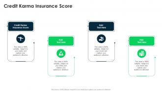 Credit Karma Insurance Score In Powerpoint And Google Slides Cpb