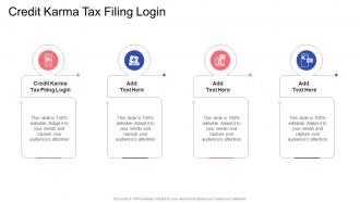Credit Karma Tax Filing Login In Powerpoint And Google Slides Cpb