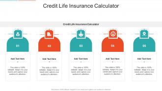 Credit Life Insurance Calculator In Powerpoint And Google Slides Cpb