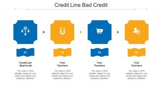 Credit Line Bad Credit Ppt Powerpoint Presentation Infographic Template Templates Cpb