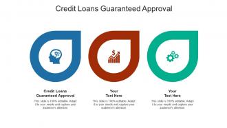 Credit loans guaranteed approval ppt powerpoint presentation portfolio slide portrait cpb