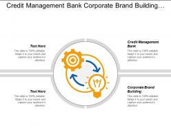 Credit management bank corporate brand building capital plan cpb