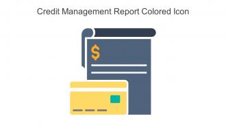 Credit Management Report Colored Icon In Powerpoint Pptx Png And Editable Eps Format