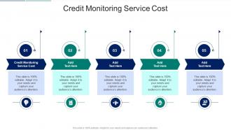 Credit Monitoring Service Cost In Powerpoint And Google Slides Cpb