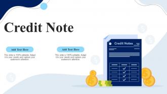 Credit Note Ppt Powerpoint Presentation Diagram Images