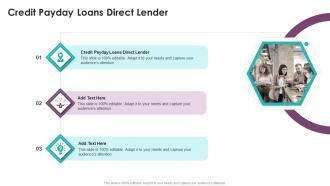 Credit Payday Loans Direct Lender In Powerpoint And Google Slides Cpb