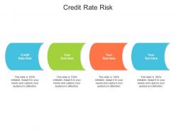 Credit rate risk ppt powerpoint presentation slides sample cpb