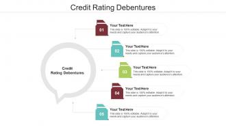 Credit rating debentures ppt powerpoint presentation show design ideas cpb