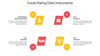 Credit Rating Debt Instruments Ppt Powerpoint Presentation Inspiration Topics Cpb