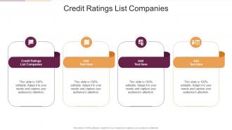 Credit Ratings List Companies In Powerpoint And Google Slides Cpb