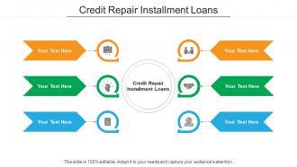 Credit repair installment loans ppt powerpoint presentation portfolio design ideas cpb