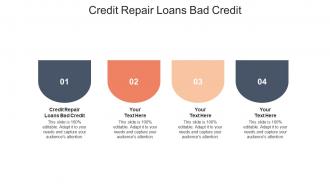 Credit repair loans bad credit ppt powerpoint presentation icon portfolio cpb