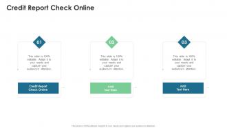 Credit Report Check Online In Powerpoint And Google Slides Cpb