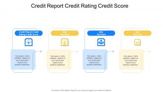 Credit Report Credit Rating Credit Score In Powerpoint And Google Slides Cpb