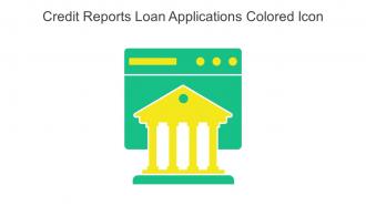 Credit Reports Loan Applications Colored Icon In Powerpoint Pptx Png And Editable Eps Format