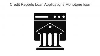 Credit Reports Loan Applications Monotone Icon In Powerpoint Pptx Png And Editable Eps Format