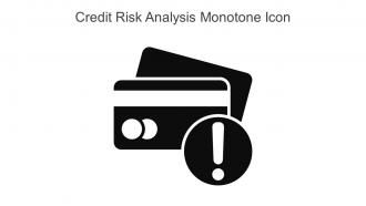 Credit Risk Analysis Monotone Icon In Powerpoint Pptx Png And Editable Eps Format