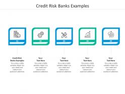 Credit risk banks examples ppt powerpoint presentation slides visuals cpb