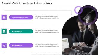 Credit Risk Investment Bonds Risk In Powerpoint And Google Slides Cpb