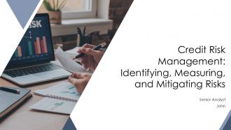 Credit Risk Management Identifying Measuring And Mitigating Risks PPT Slides AT Credit Risk Management Identifying Measuring And Mitigating Risks PPT Slides AT