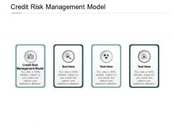 Credit risk management model ppt powerpoint presentation file portrait cpb