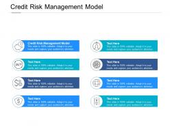 Credit risk management model ppt powerpoint presentation inspiration outline cpb
