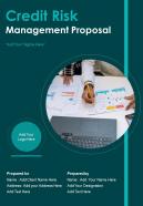 Credit Risk Management Proposal Example Document Report Doc Pdf Ppt