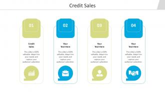 Credit sales ppt powerpoint presentation pictures images cpb