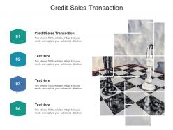 Credit sales transaction ppt powerpoint presentation professional graphic tips cpb