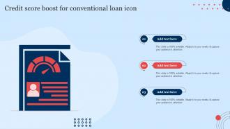 Credit Score Boost For Conventional Loan Icon