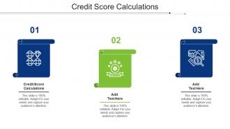 Credit Score Calculations Ppt Powerpoint Presentation Infographic Template Outline Cpb
