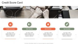 Credit Score Card In Powerpoint And Google Slides Cpb