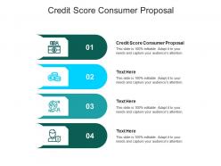Credit score consumer proposal ppt powerpoint presentation model professional cpb