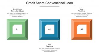 Credit Score Conventional Loan Ppt Powerpoint Presentation Outline Model Cpb