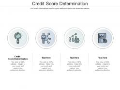 Credit score determination ppt powerpoint presentation gallery themes cpb