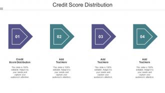 Credit Score Distribution Ppt Powerpoint Presentation Portfolio Good Cpb