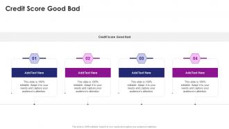 Credit Score Good Bad In Powerpoint And Google Slides Cpb