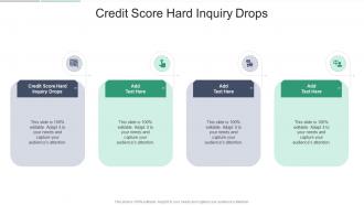 Credit Score Hard Inquiry Drops In Powerpoint And Google Slides Cpb