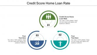 Credit score home loan rate ppt powerpoint presentation portfolio brochure cpb