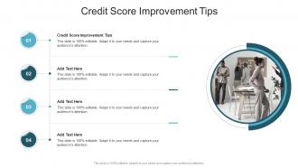 Credit Score Improvement Tips In Powerpoint And Google Slides Cpb