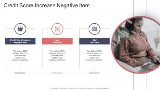 Credit Score Increase Negative Item In Powerpoint And Google Slides Cpb