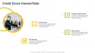 Credit Score Interest Rate In Powerpoint And Google Slides Cpb