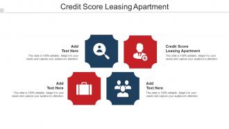 Credit Score Leasing Apartment Ppt Powerpoint Presentation Icon Mockup Cpb