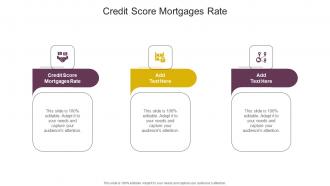 Credit Score Mortgages Rate In Powerpoint And Google Slides Cpb