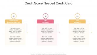 Credit Score Needed Credit Card In Powerpoint And Google Slides Cpb