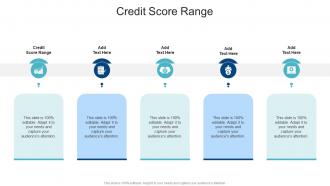Credit Score Range In Powerpoint And Google Slides Cpb